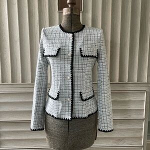 New! Elegant Black and White Women's Jacket